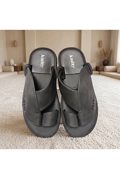 Lucky Steps Men's Handcrafted Arabian Style Toe Post Leather Sandals Wear-Res...