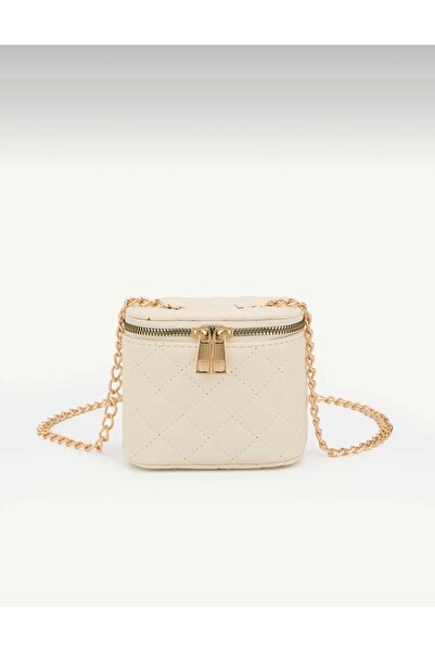 Yeeys Mely Women's Mini Box Quilted Patterned Chain Strap Crossbody and Shoul...