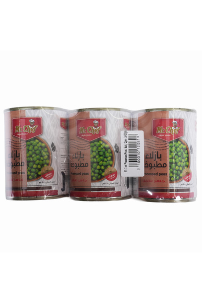 MR.CHEF Mr. Chef Processed Peas Easy Open 3x400g