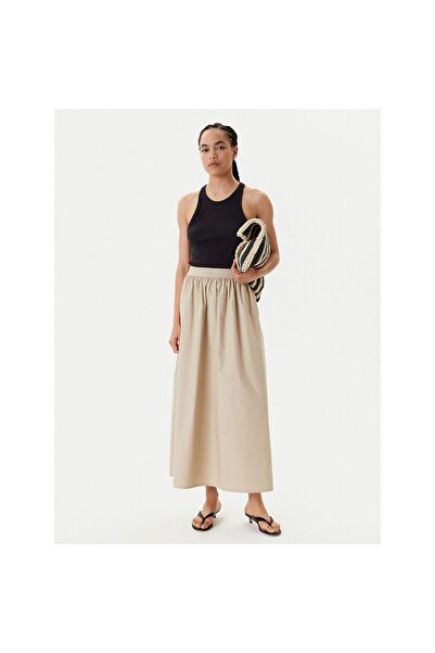 United Colors of Benetton Fustă maxi de damă 4TPUD004I Bej