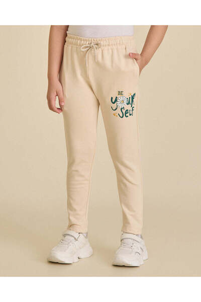 REDTAG Girls Beige Fashion Track Pants