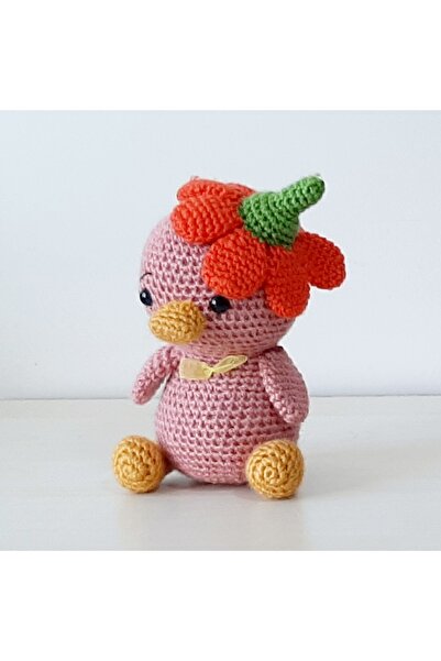nildamigurumi Amigurumi Knitted Toy Chick Dried Rose