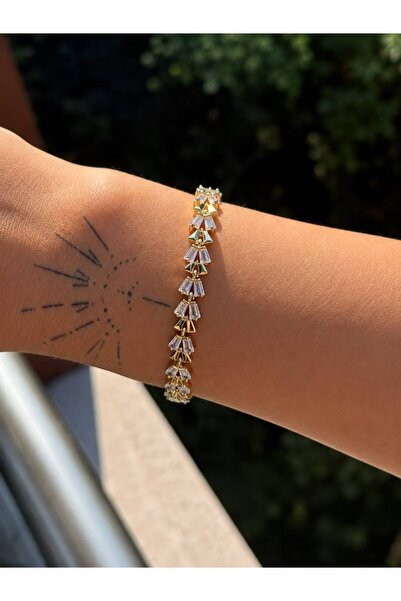 Lisse.co Adjustable Baguette Stone Model Steel Anti-Tarnish Bracelet
