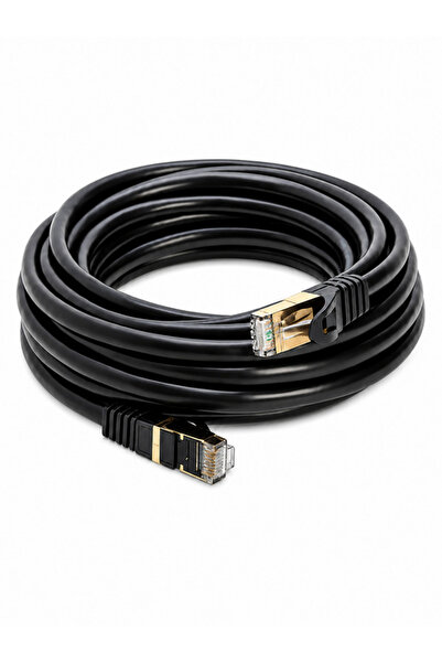 Vwin Cat8 Süper Hızlı 40 Gbps 2000 Mhz STP - FTP İnternet Ağ Kablosu Ethernet Cable - 15 METRE -