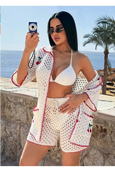 EMİX TREND GİYİM Double Beach Set with Shorts