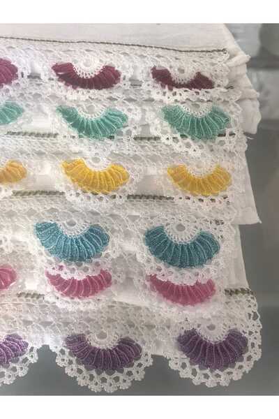 Peacock 6 Pieces of Hand-Embroidered Dowry Gift Towels