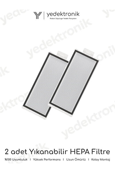 Yedektronik Roborock Q7 Max / Q7 Max Plus Compatible 2-Pack Hepa Filter |   H...