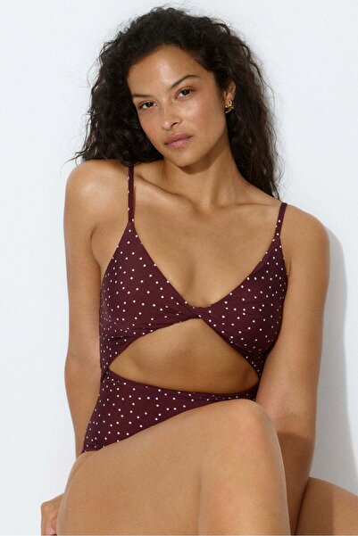 H&M Padded-cup High Leg Swimsuit
