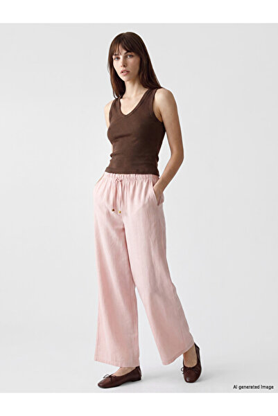 LC Waikiki Esvab • Modern & Distinctive Wide-Leg Women's Trousers with Waist ...