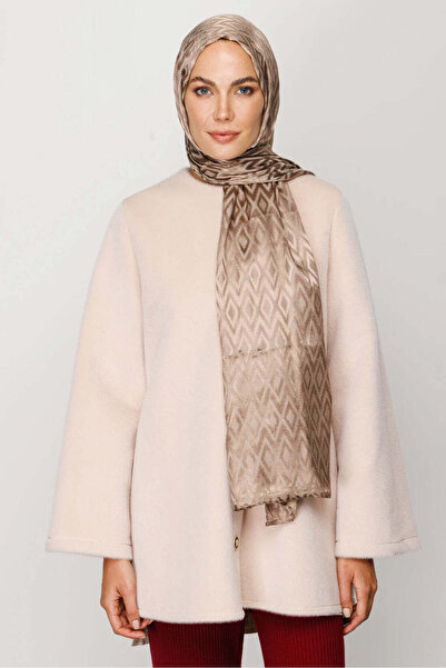 wesscollection شال نسائي منسوج من الجاكار اللامع بنقشة البقلاوة مقاس 75x185 سم