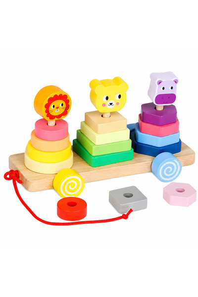 Stuniko ® Jucărie Montessori din Lemn pentru Sortarea Formelor și Culorilor –...