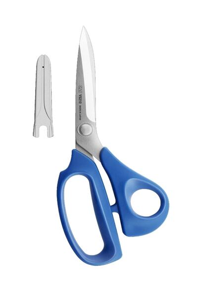 hodbehod Kai V5210 Blue Plastic Handle Fabric Cutting Scissors with Case 21 cm