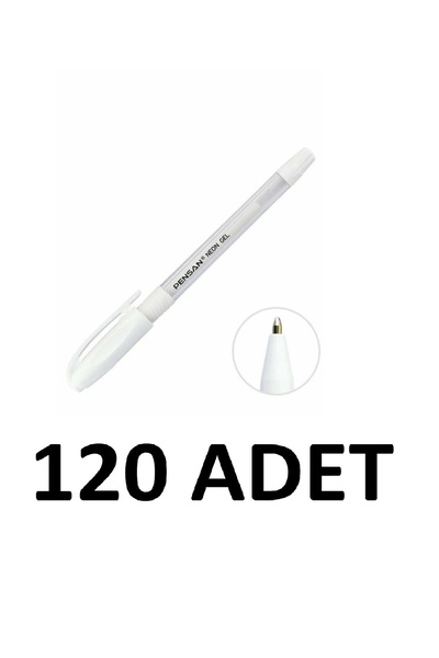 Pensan 120 Pieces Neon Jell Pen 1.0 mm White