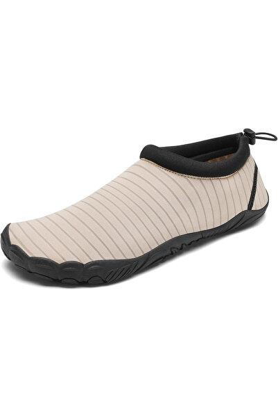 OEM Lightweight water shoes, elastic, flexible, with non-slip sole, cream, 44