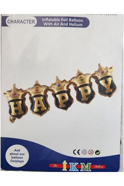 Yıldızan متجر mht بالون فويل مطبوع عليه Happy Crowned United Happy مقاس 23x81...
