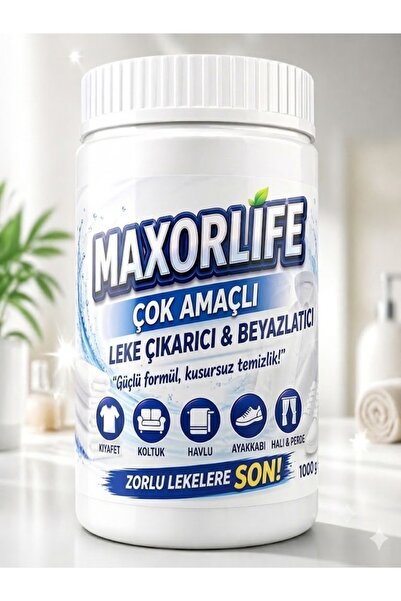 Çok Amaçlı Leke Çıkarıcı & Beyazlatıcı 1000 gr - Güçlü Formül Çamaşır, Koltuk, Halı, Ayakkabı Temizleyici