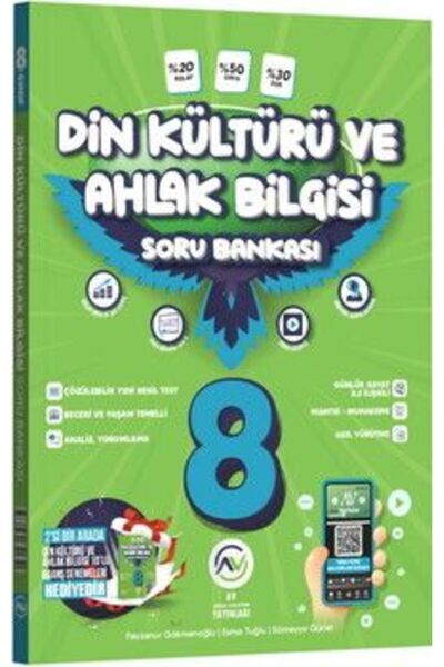 AV YAYINLARI 8. Sınıf Din Kültürü ve Ahlak Bilgisi Soru Bankası