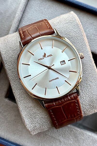 Polo Weil Pl002M Leather Men's Wristwatch with Strap
