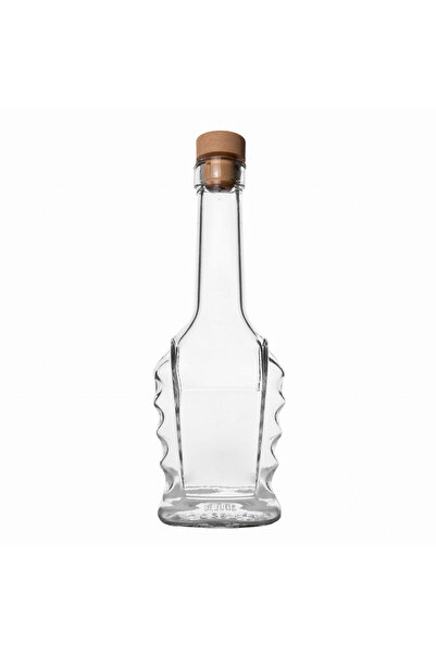 LimArt Sticla, 250 ml, design elegant, cu dop sintetic tip ciuperca, pentru b...