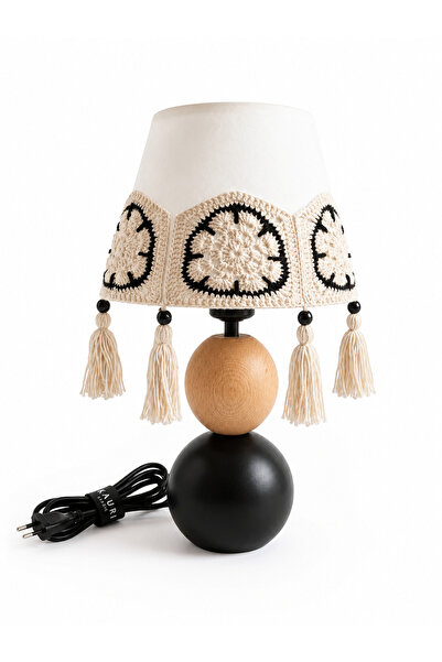 Kauri Studio Bohemian Wooden and Metal Body Colorful Macrame Braided and Tass...