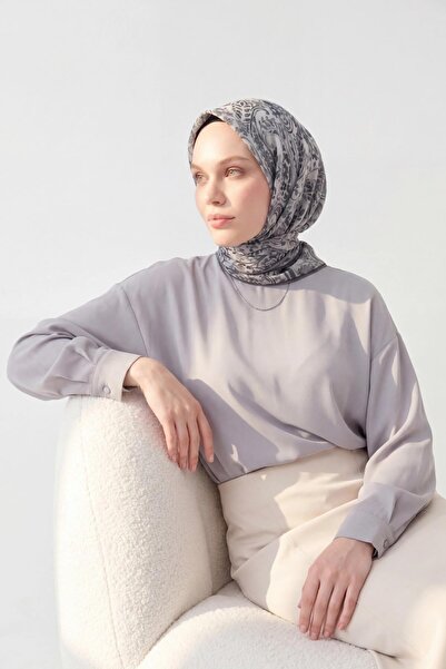 Silk Home Soft Scarf Perla Gray 90X90