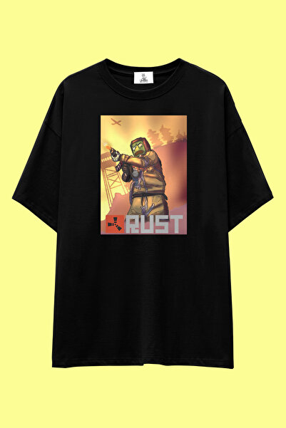 UmbraWear تي شيرت فضفاض بتصميم لعبة Rust |   تي شيرت للجنسين مصنوع من القطن ب...
