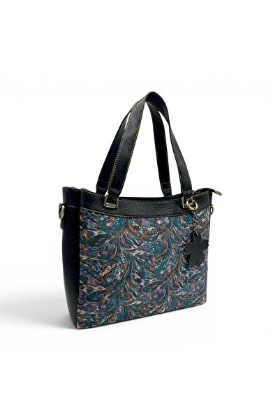 LAURA VITA AUREA 06 Noir Women’s Bag – Ornamental Print, Shoulder Bag and Cro...