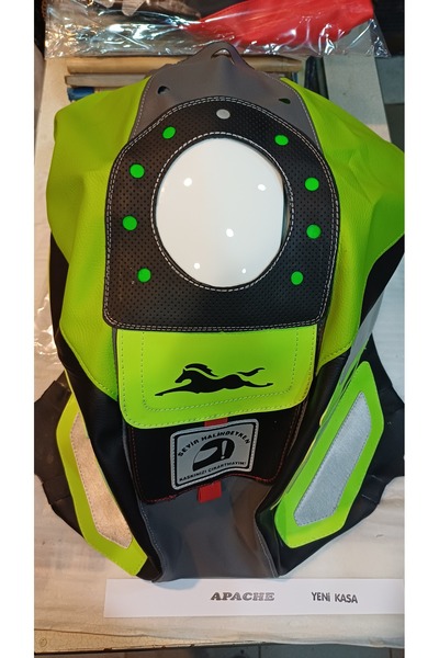 İtimat TVS APACHE 150/200 RTR Depo kılıfı cepli yeşil yeni kasa fab.0rj