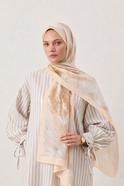 BONASERA EŞARP Women's French Silk Shawl Model Hijab Premium Shawl