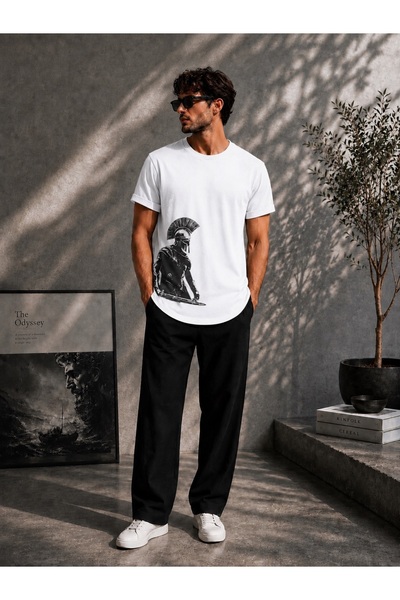 Risil-Nu Company New Season Odesay Printed Slim Fit Oval Cut T-Shirt