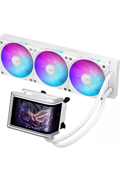 ASUS Cooler procesor lichid 360 AIO LCD ARGB ROG Ryuo IV 360 White