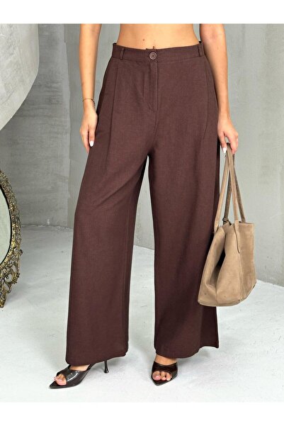 QUASAR Fashion ΝΕΑ ΣΥΛΛΟΓΗ 100% ΛΙΝΟ ΠΑΝΤΕΛΟΝΙ ΠΑΛΑΖΟ ΜΕ ΤΡΙΠΛΗ ΠΙΕΤΑ ΣΤΟ ΠΛΑ...