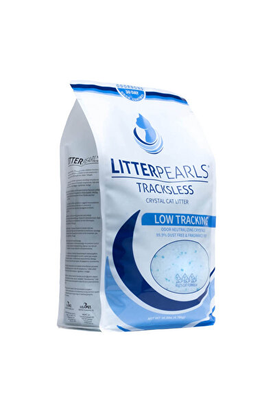 Litter Pearls فضلات القطط مع تقنية أودوربوند، 7 رطل، بلون أبيض، مع بلورات شفا...