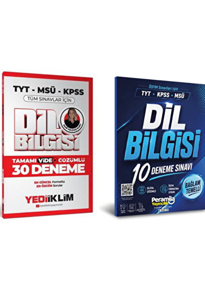 Yediiklim Yayınları Yediiklim TYT MSÜ KPSS Dil Bilgisi 30 Deneme & TYT MSÜ KP...