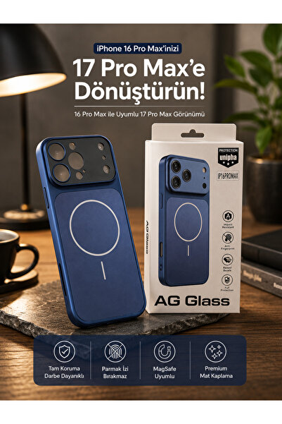 WOTOBEUS iPhone 16 ProMax Uyumlu 17 Pro Max Görünümlü Premium Çevirici Kamera...