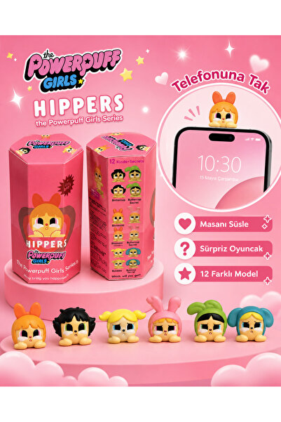 DEVU The Powerpuff Girls Hippers Sürpriz Oyuncak Telefon Süsü Dekoratif Mini ...