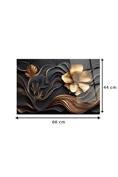 OEM Pictură florală decorativă pe sticlă acrilică 44x66 cm, acrilic optic 100...