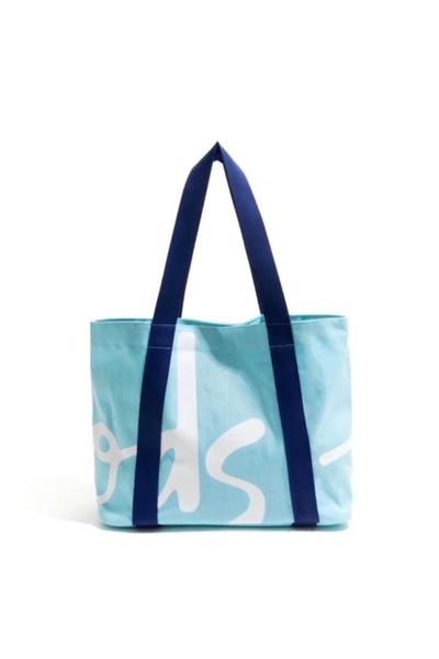 Harrods Shopping Bag/Shoulder Bag - Harrods Logo - Fabric - White/Pink Color ...
