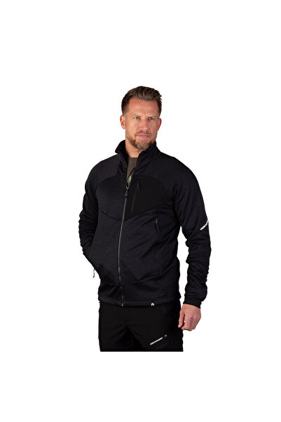 NORTHFINDER MI-3941OR men's melange trekking sweater RIGOBERT, Negru