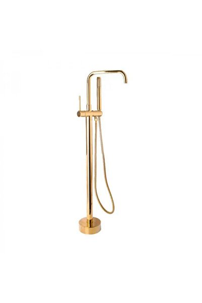 OEM Baterie de Podea cu Para si Furtun, Alama Sanitara, Auriu, CF2041