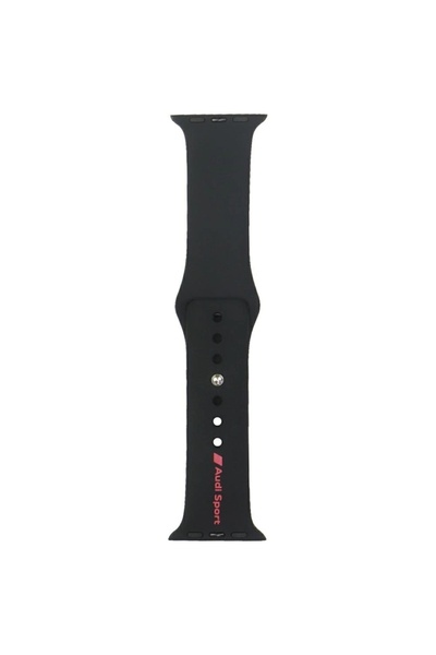Audi Curea sport din silicon negru pentru Apple Watch 40/41/42mm