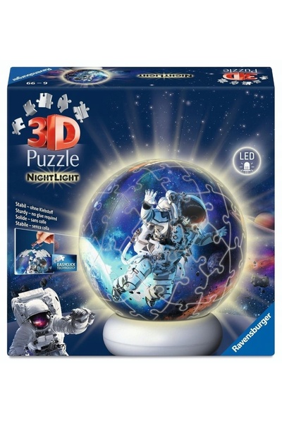 Ravensburger Tiptoi Lampă de veghe puzzle 3D Astronauți în spațiu