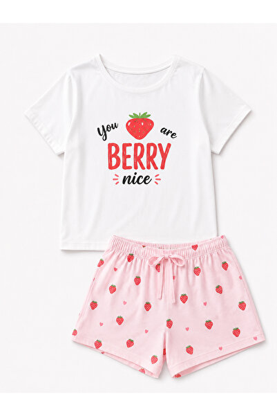Silona Homewear Zezex Berry Nice Shorts Pajama Set