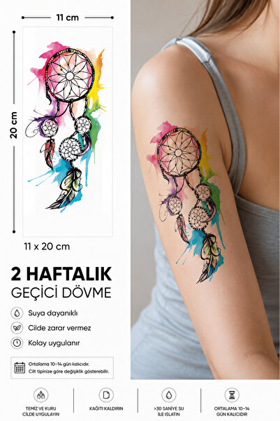 medink tattoo Tattoo Gerçekçi 3D Düş kapanı Model Geçici Kol Bacak Geçici Sti...