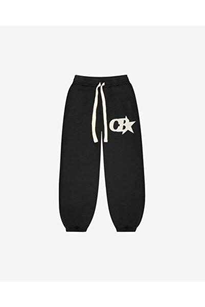classy moda Unisex Logo Front Printed 2 Thread Combed Cotton Baggy Trousers