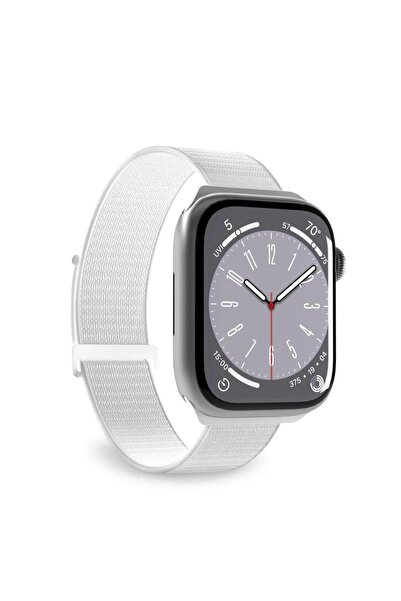 Puro Curea sport din nailon pentru Apple Watch 38/40/41mm - Albă
