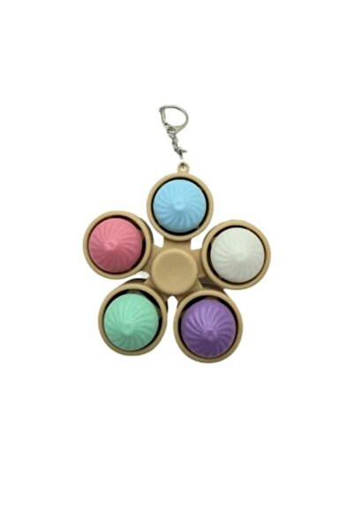 MASHASHOP Jucărie antistres, Fidget spinner Dumpling, 5 brațe, lumini, LED, m...