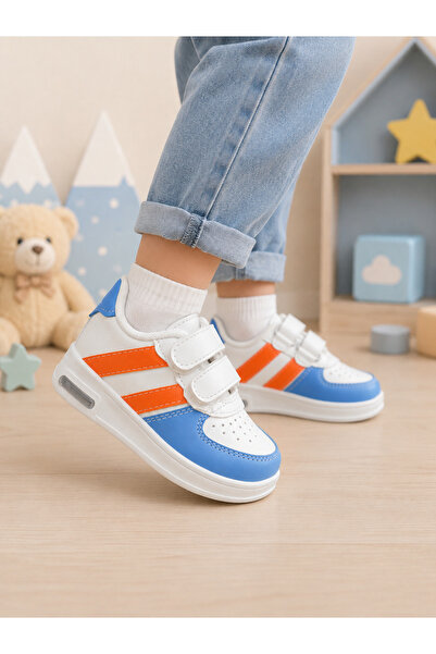 CCTWİNS KİDS Işıklı Unisex Çocuk Sneaker Günlük Hafif Rahat Spor Ayakkabı Mavi