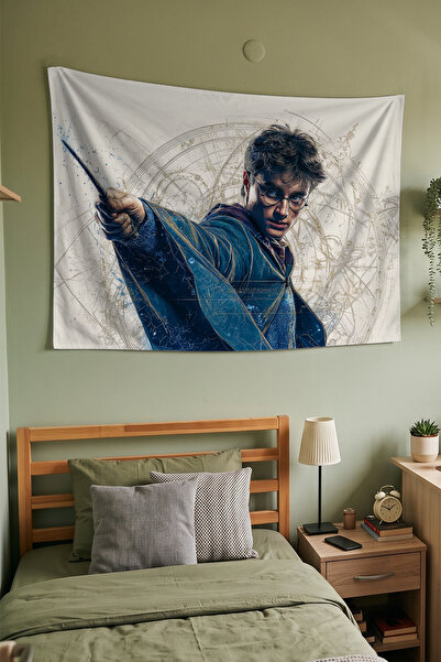 Milura Harry Potter Duvar Örtüsü – Modern Dekoratif Kaliteli Kumaş Tapestry D...