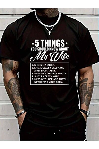 NOURAM تي شيرت صيفي كلاسيكي للرجال والنساء من القطن 100%، بتصميم 5 Things You...